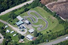 Vue aérienne de AMC à Ettlingen dans le département Bade-Wurtemberg, Allemagne