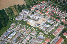Vue aérienne de Alexiusstr à Ettlingen dans le département Bade-Wurtemberg, Allemagne