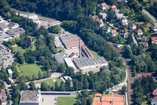Vue aérienne de Finition textile Wackher à Ettlingen dans le département Bade-Wurtemberg, Allemagne