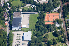 Vue aérienne de TC Ettlingen eV à Ettlingen dans le département Bade-Wurtemberg, Allemagne