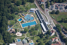 Vue aérienne de Albgaubad à Ettlingen dans le département Bade-Wurtemberg, Allemagne