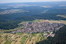 Quartier Spessart in Ettlingen dans le département Bade-Wurtemberg, Allemagne vue d'en haut