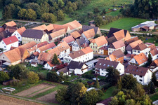 Vue aérienne de Saarstraße à Kandel dans le département Rhénanie-Palatinat, Allemagne