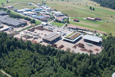 Vue aérienne de Corthum – Erdenwerk Forst Humus GmbH Im Schwarzenbusch 8, Marxzell-Pfaffenrot à le quartier Pfaffenrot in Marxzell dans le département Bade-Wurtemberg, Allemagne