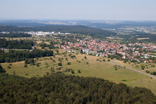 Enregistrement par drone de Quartier Ittersbach in Karlsbad dans le département Bade-Wurtemberg, Allemagne
