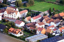 Vue oblique de Saarstraße à Kandel dans le département Rhénanie-Palatinat, Allemagne