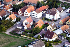 Saarstraße à Kandel dans le département Rhénanie-Palatinat, Allemagne vue d'en haut