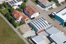 Photographie aérienne de Zone commerciale Im Schwarzenbusch à le quartier Pfaffenrot in Marxzell dans le département Bade-Wurtemberg, Allemagne
