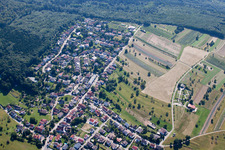 Quartier Schluttenbach in Ettlingen dans le département Bade-Wurtemberg, Allemagne depuis l'avion