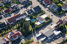 Vue oblique de Zone commerciale et implantation d'entreprise à Gereut à Hatzenbühl dans le département Rhénanie-Palatinat, Allemagne