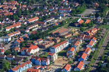 Vue aérienne de Untere Buchstraße et Ludoviciring à Jockgrim dans le département Rhénanie-Palatinat, Allemagne