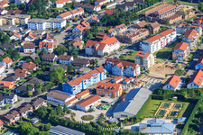 Vue aérienne de Buchstraße et Ludoviciring à Jockgrim dans le département Rhénanie-Palatinat, Allemagne