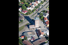 Photographie aérienne de Immeuble de grande hauteur Ludovici à Jockgrim dans le département Rhénanie-Palatinat, Allemagne