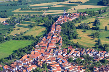 Photographie aérienne de Hinterstädel depuis le nord à Jockgrim dans le département Rhénanie-Palatinat, Allemagne