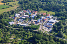 Vue aérienne de Zone commerciale SW à Jockgrim dans le département Rhénanie-Palatinat, Allemagne
