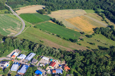 Photographie aérienne de Fosse d'argile à Jockgrim dans le département Rhénanie-Palatinat, Allemagne