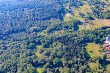 Vue oblique de Fosse d'argile à Jockgrim dans le département Rhénanie-Palatinat, Allemagne