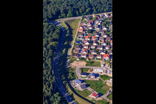 Vue aérienne de Waldäckerstr à Jockgrim dans le département Rhénanie-Palatinat, Allemagne
