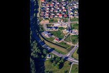 Vue aérienne de Waldäckerstr à Jockgrim dans le département Rhénanie-Palatinat, Allemagne