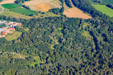 Carrière d'argile à Jockgrim dans le département Rhénanie-Palatinat, Allemagne d'en haut