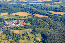 Image drone de Zone commerciale de Mittelwegring à Jockgrim dans le département Rhénanie-Palatinat, Allemagne