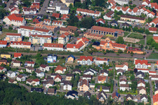 Vue aérienne de Chemin de bois à Jockgrim dans le département Rhénanie-Palatinat, Allemagne