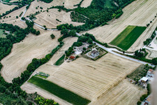 Vue oblique de Isola di Fano dans le département Les Marches, Italie