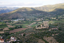 Vue aérienne de Poggiolo dans le département Toscane, Italie