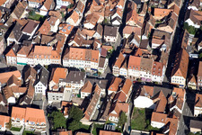 Photographie aérienne de Rue principale à Wissembourg dans le département Bas Rhin, France