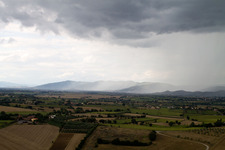 Vue aérienne de Fratticiola dans le département Toscane, Italie