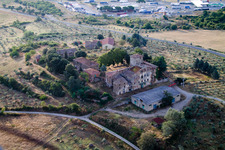 Civitella in Val di Chiana dans le département Arezzo, Italie hors des airs