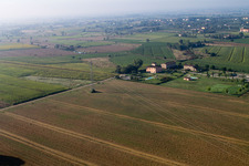Vue aérienne de Cegliolo dans le département Toscane, Italie