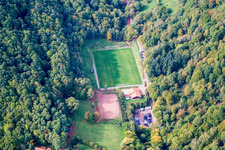 Vue aérienne de Terrain de sport à Eschbach dans le département Rhénanie-Palatinat, Allemagne