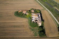 Vue oblique de Creti dans le département Toscane, Italie