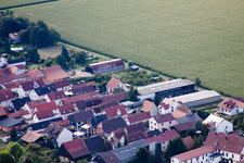 Vue d'oiseau de Saarstraße à Kandel dans le département Rhénanie-Palatinat, Allemagne