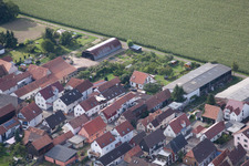 Saarstraße à Kandel dans le département Rhénanie-Palatinat, Allemagne vue du ciel
