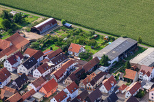 Saarstraße à Kandel dans le département Rhénanie-Palatinat, Allemagne vue du ciel