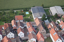 Vue aérienne de Saarstraße à Kandel dans le département Rhénanie-Palatinat, Allemagne
