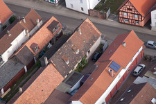 Vue d'oiseau de Saarstraße à Kandel dans le département Rhénanie-Palatinat, Allemagne
