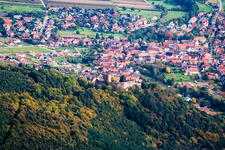 Photographie aérienne de Ruines de Landeck à Klingenmünster dans le département Rhénanie-Palatinat, Allemagne