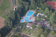 Quartier Klingen in Heuchelheim-Klingen dans le département Rhénanie-Palatinat, Allemagne d'en haut