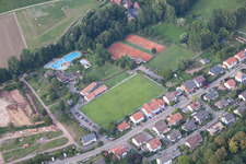Quartier Klingen in Heuchelheim-Klingen dans le département Rhénanie-Palatinat, Allemagne vue d'en haut