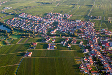 (Palatinat) à Kirrweiler dans le département Rhénanie-Palatinat, Allemagne hors des airs