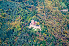 Ruines de Landeck à Klingenmünster dans le département Rhénanie-Palatinat, Allemagne d'en haut