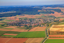 Vue aérienne de Rüssingen dans le département Rhénanie-Palatinat, Allemagne