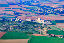 Vue aérienne de Rüssingen dans le département Rhénanie-Palatinat, Allemagne