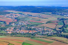 Vue aérienne de Marnheim dans le département Rhénanie-Palatinat, Allemagne