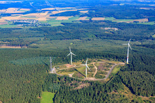 Vue aérienne de Stromberg dans le département Rhénanie-Palatinat, Allemagne