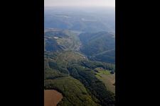 Vue aérienne de Quartier Steeg in Bacharach dans le département Rhénanie-Palatinat, Allemagne