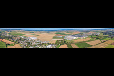 Vue aérienne de Panorama à le quartier Ottenheim in Weilerswist dans le département Rhénanie du Nord-Westphalie, Allemagne